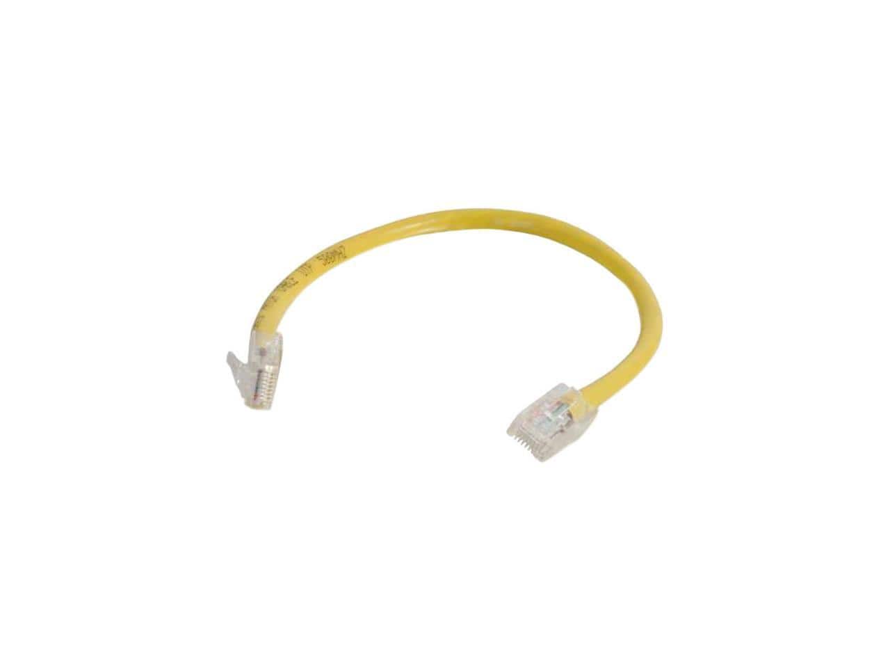 Cables to Go - C2G 04170 Cat6 Cable - Non-Booted Unshielded Ethernet Network Patch Cable, Yellow (2 Feet, 0.60 Meters)