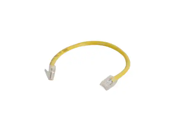 Front. Cables to Go - C2G 04170 Cat6 Cable - Non-Booted Unshielded Ethernet Network Patch Cable, Yellow (2 Feet, 0.60 Meters).