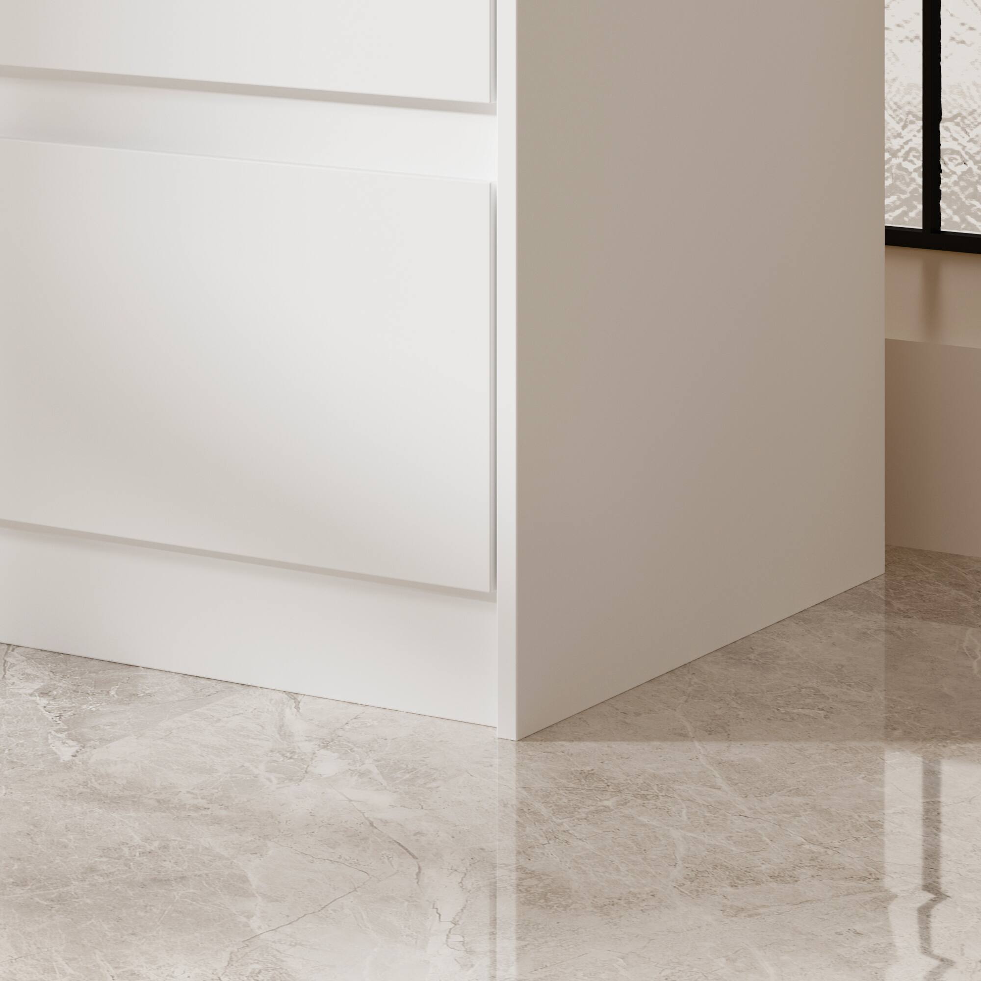 Alt View 4. FUFU&GAGA - FUFU&GAGA 9 - Drawer Horizontal Dresser: Maximize Storage, Simplify Spaces - White.