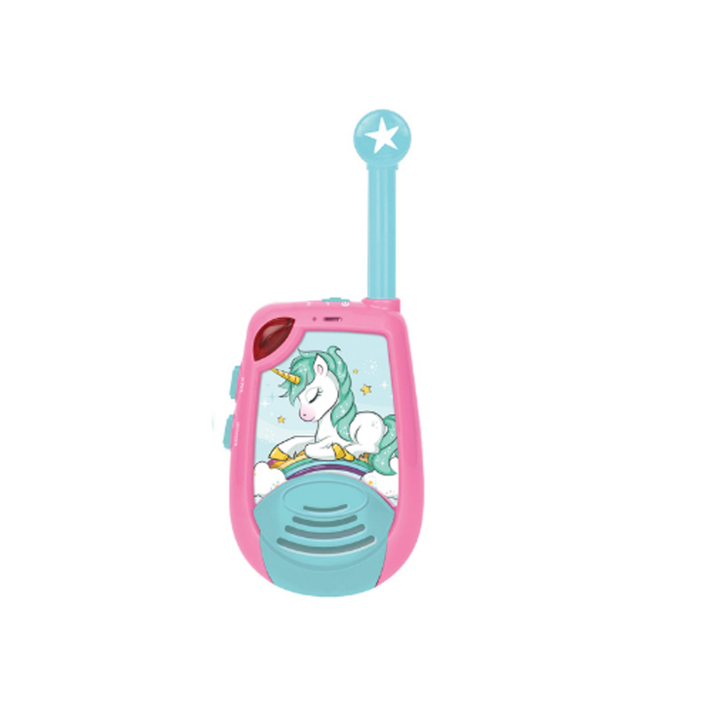 Alt View 2. Lexibook - Unicorn Walkie-talkies up to 2km/1.3 Miles with Switch - PINK.