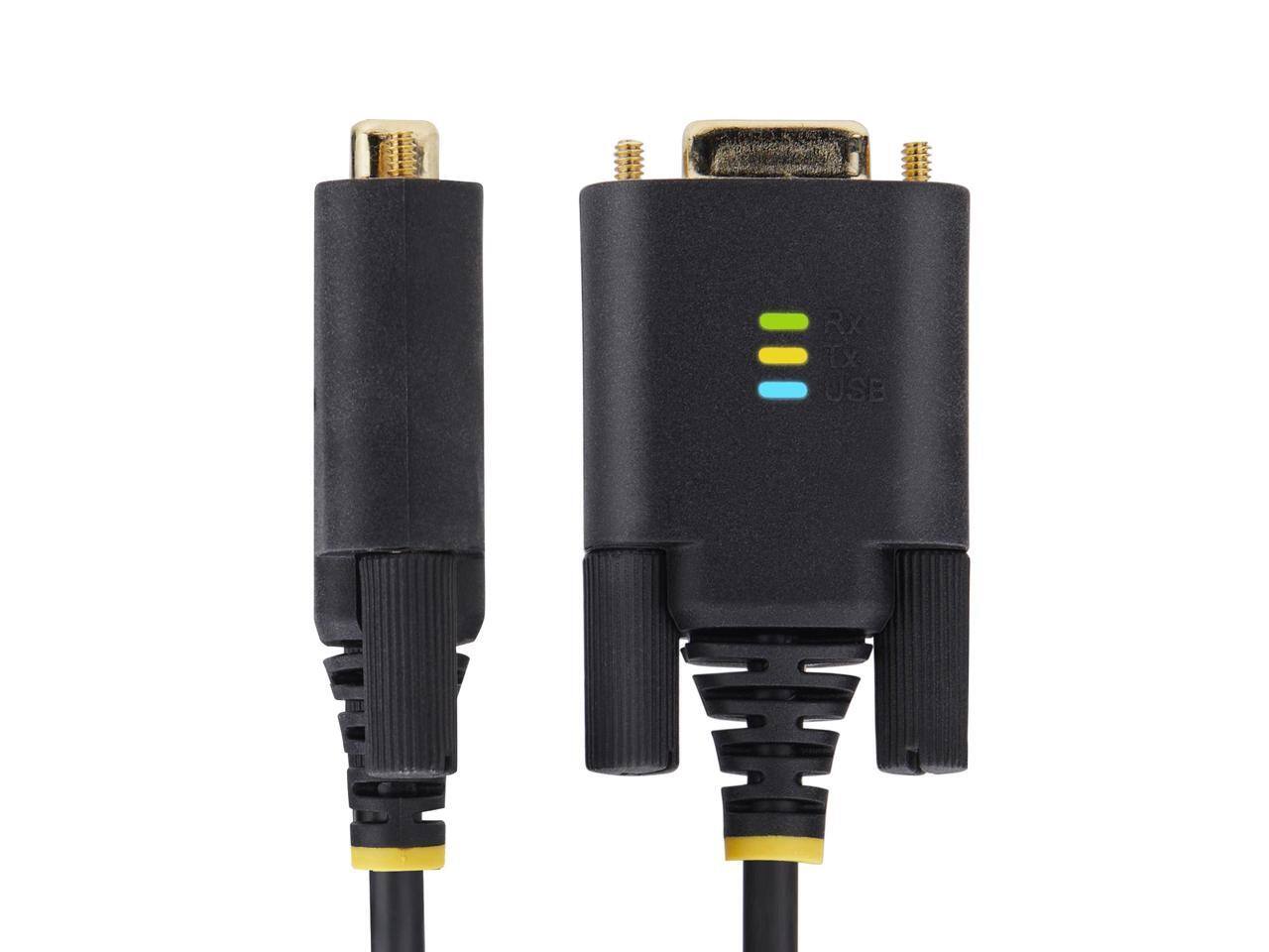 Alt View 3. StarTech.com - StarTech 10ft (3m) USB to Null Modem Serial Adapter Cable 1P10FFCN-USB-SERIAL.