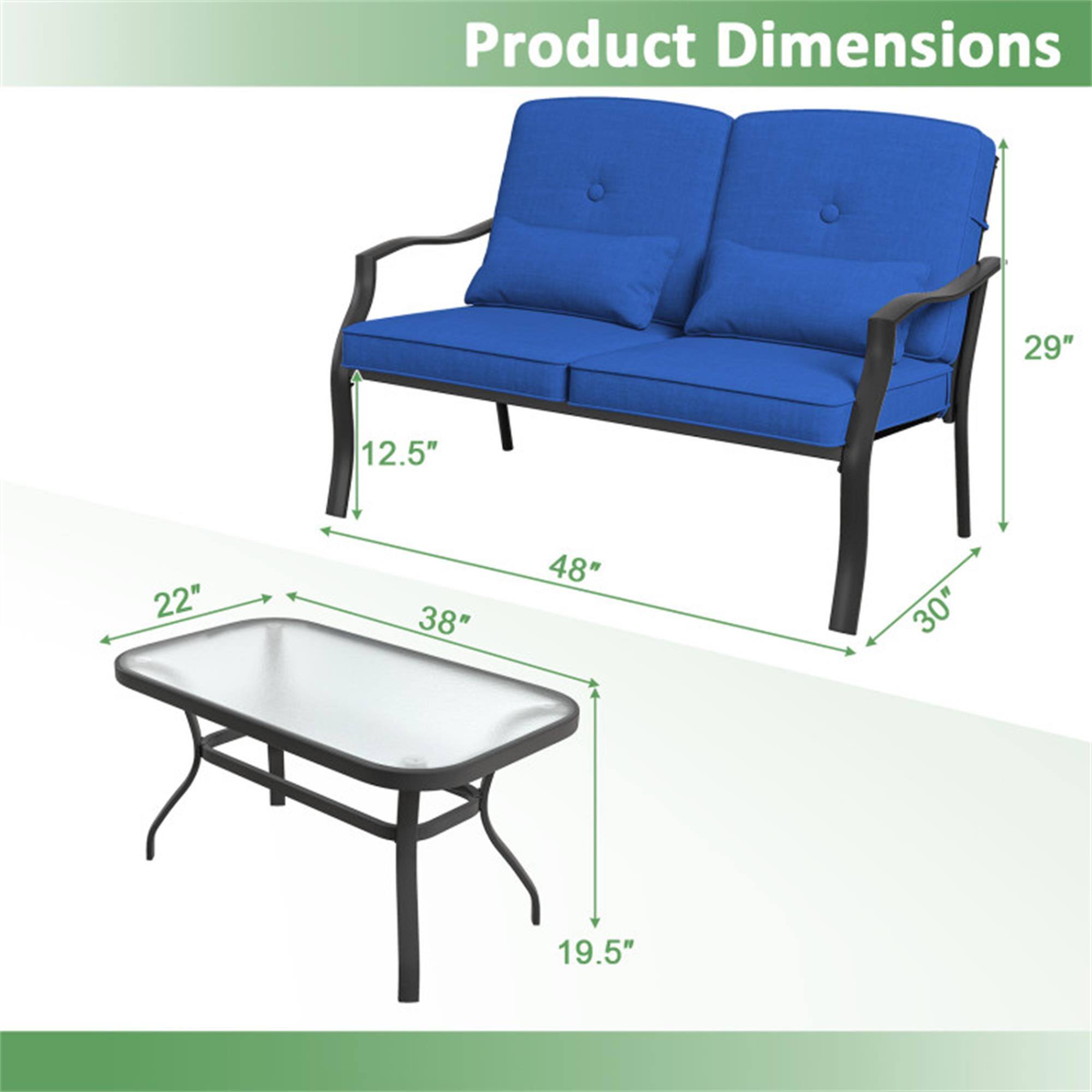 Product Dimensions: 29" x 12.5" x 22" x 38" x 48" x 30" x 19.5"