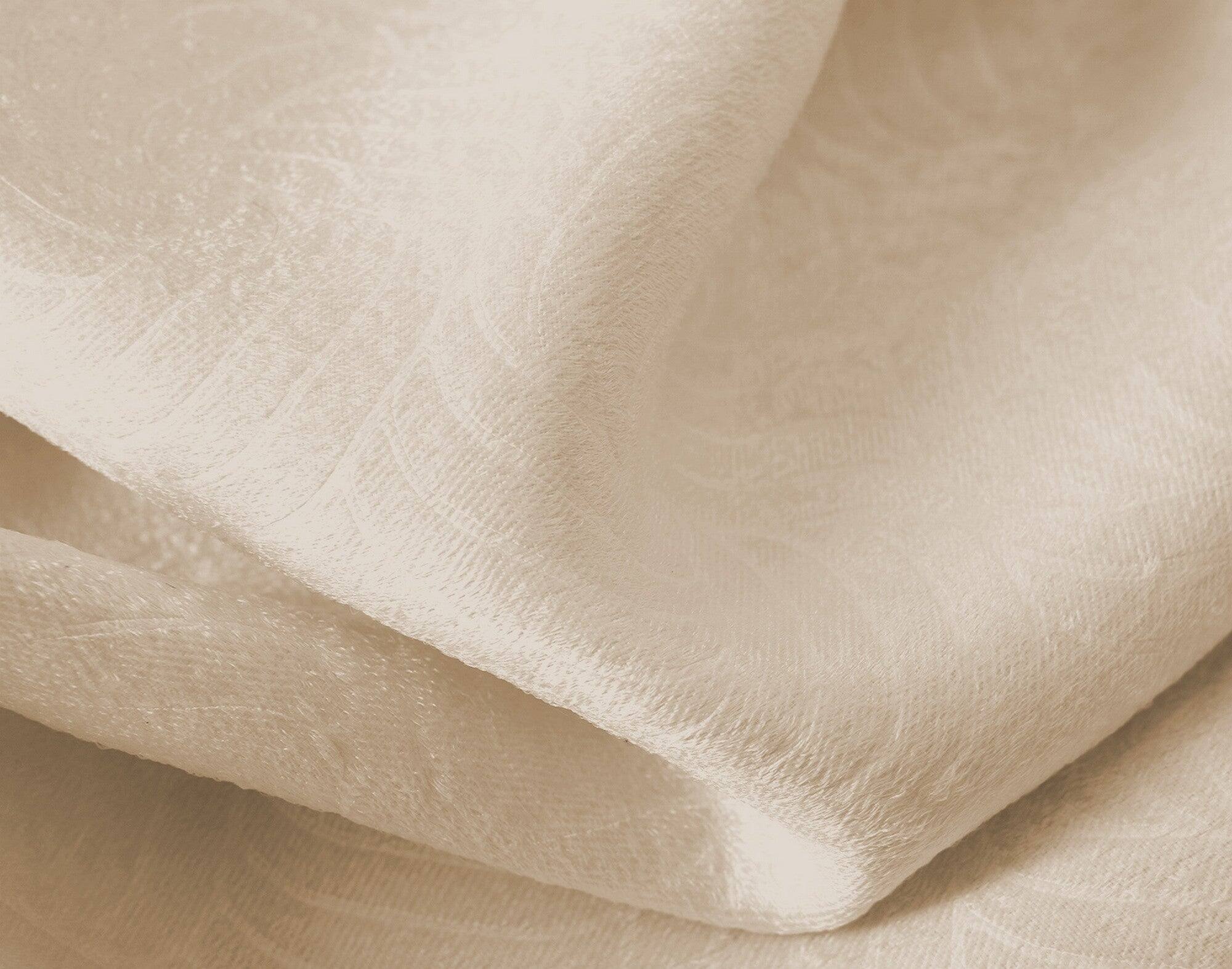 Back. RT Designers Collection - RT Designers Nellie Embossed Blackout Grommet Curtain Panel - Ivory - Ivory.