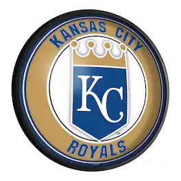 The Fan-Brand - Kansas City Royals 18'' Round Slimline Illuminated Wall Sign - Multicolor