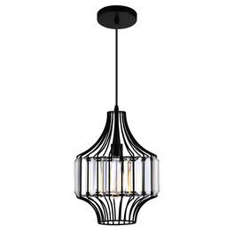 CWI Lighting - Alethia 1 Light Down Pendant With Finish - Black