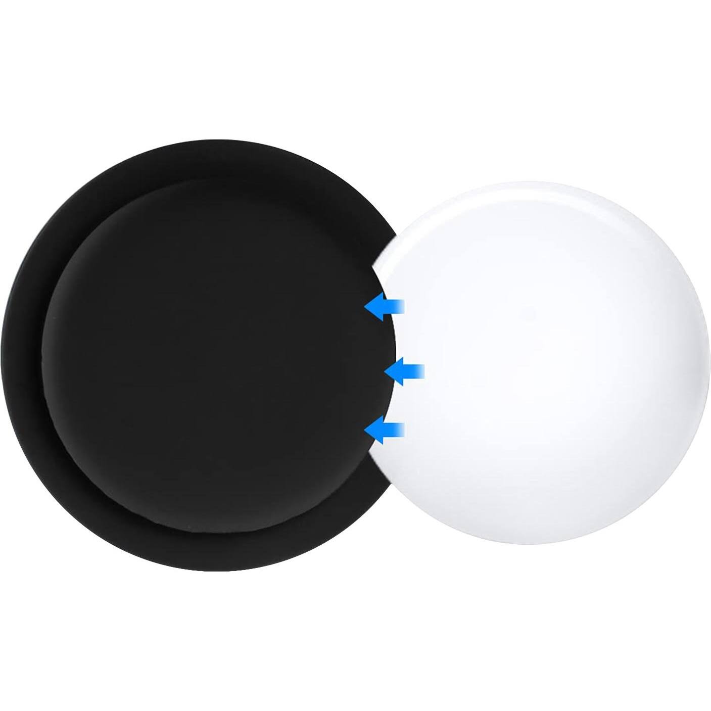 Alt View 11. SaharaCase - StickOn Silicone Case for Apple AirTag (2-Pack) - Black.