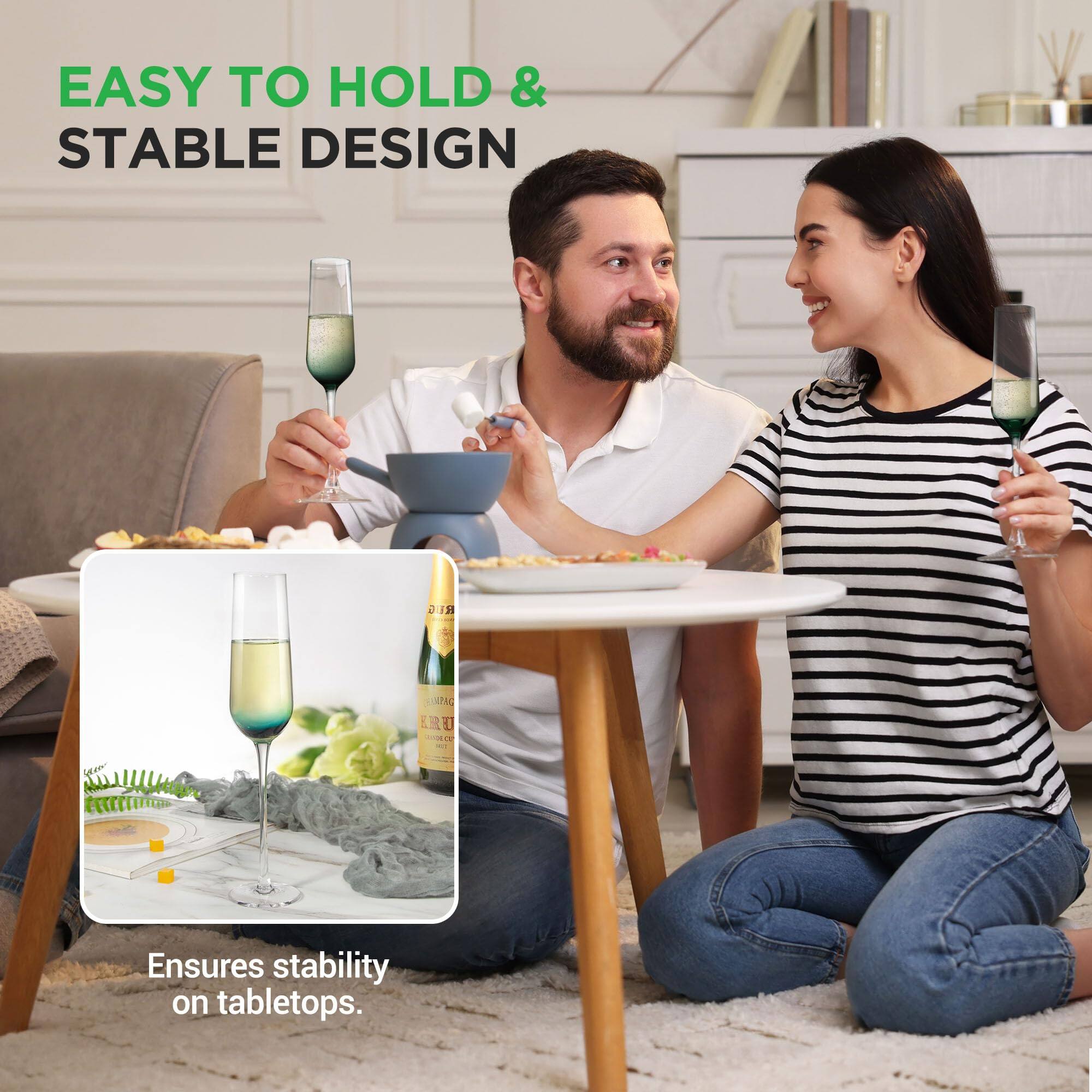 EASY TO HOLD & STABLE DESIGN  
Ensures stability on tabletops.