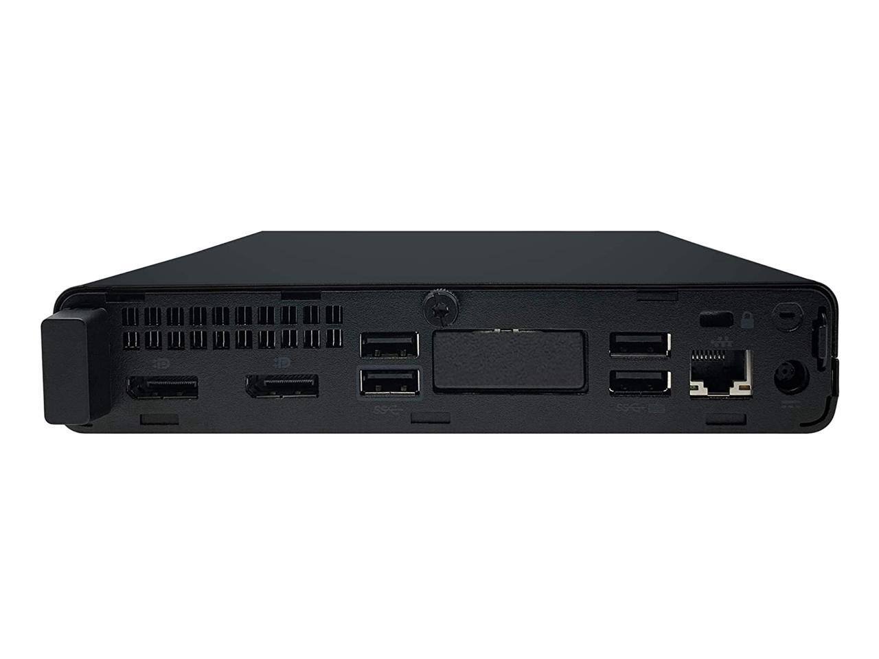 Alt View 2. HP - HP EliteDesk 800 G4-MINI i5-8500T, 8GB DDR4, 256GB SSD, Win 11 Pro - Black.