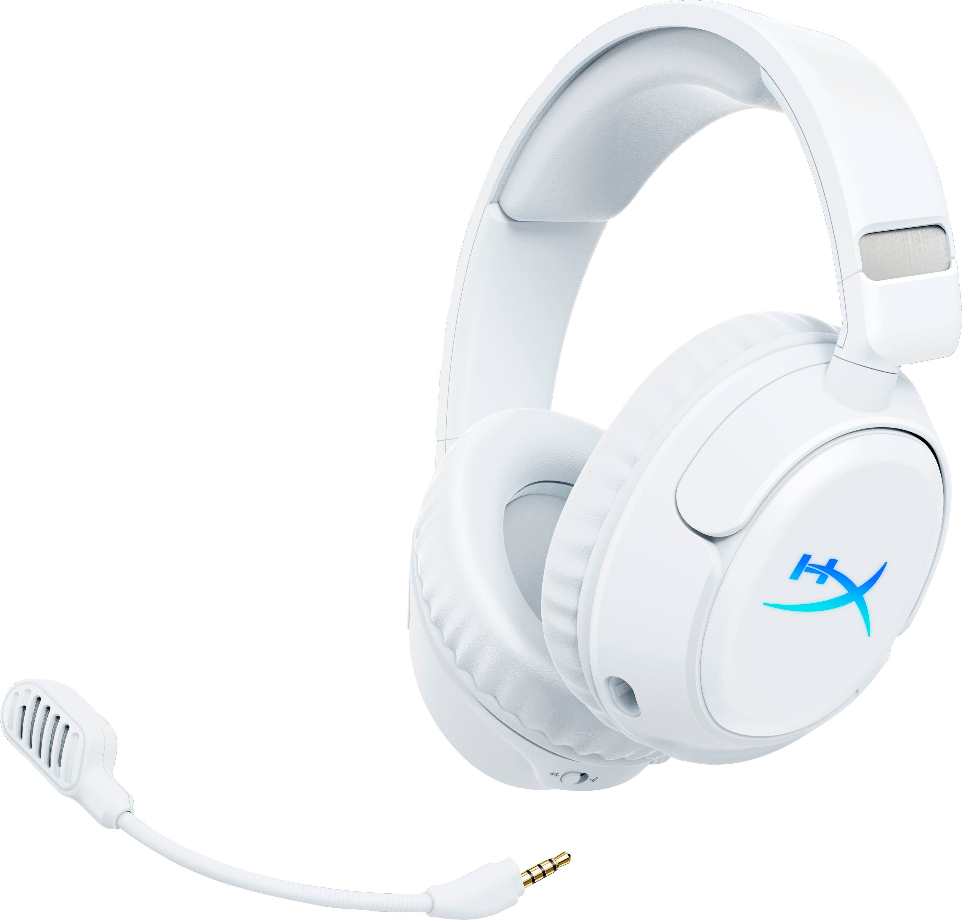 Alt View 8. HyperX - Cloud Flight 2 Wireless Gaming Headset for PC, PS5, PS4, Nintendo Switch, Mac, Mobile, and Bluetooth - White.