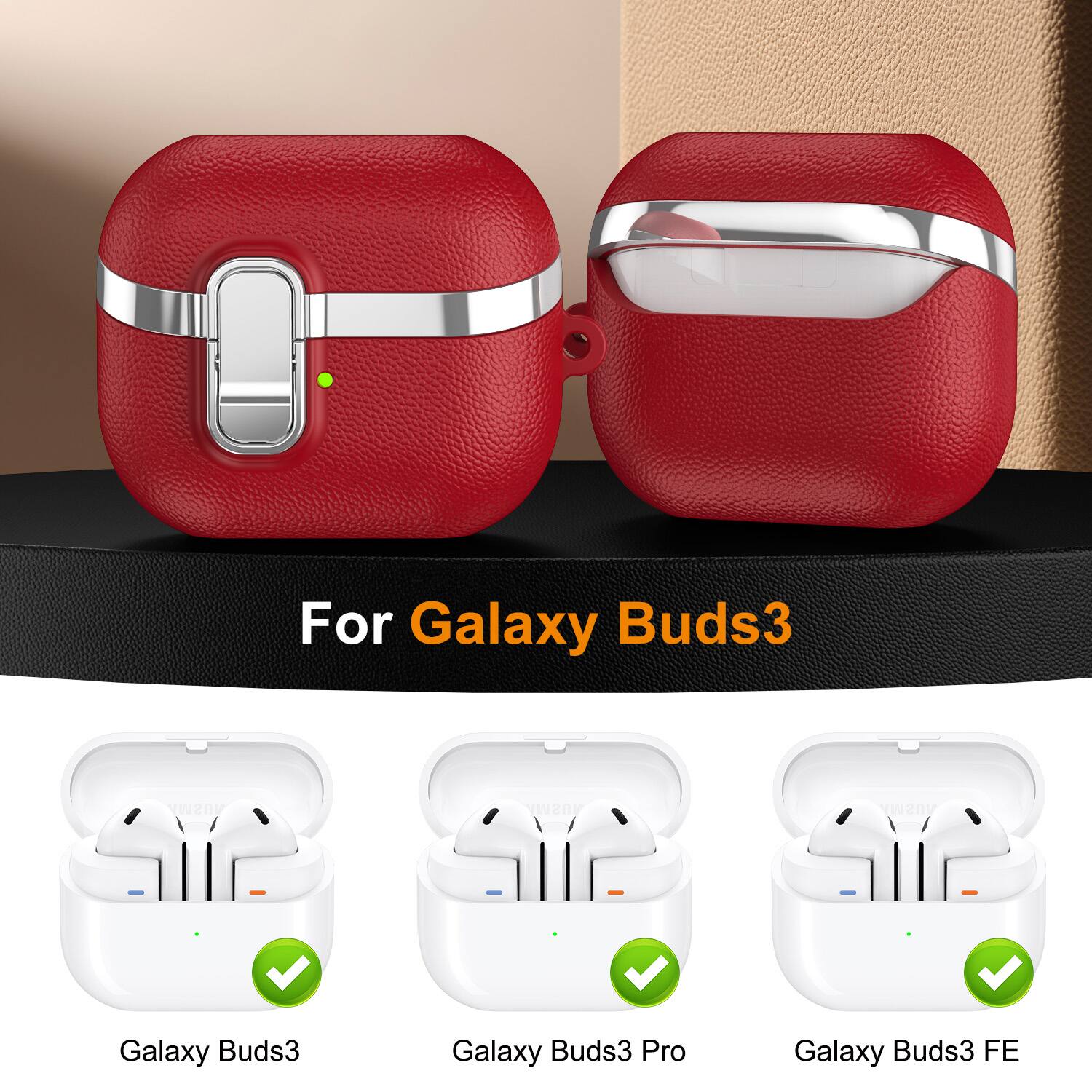 For Galaxy Buds3  
Galaxy Buds3  
Galaxy Buds3 Pro  
Galaxy Buds3 FE
