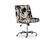 Front. Linon Home Décor - DC Series Vinyl & Molded Foam Drafting Chair - Black and White.