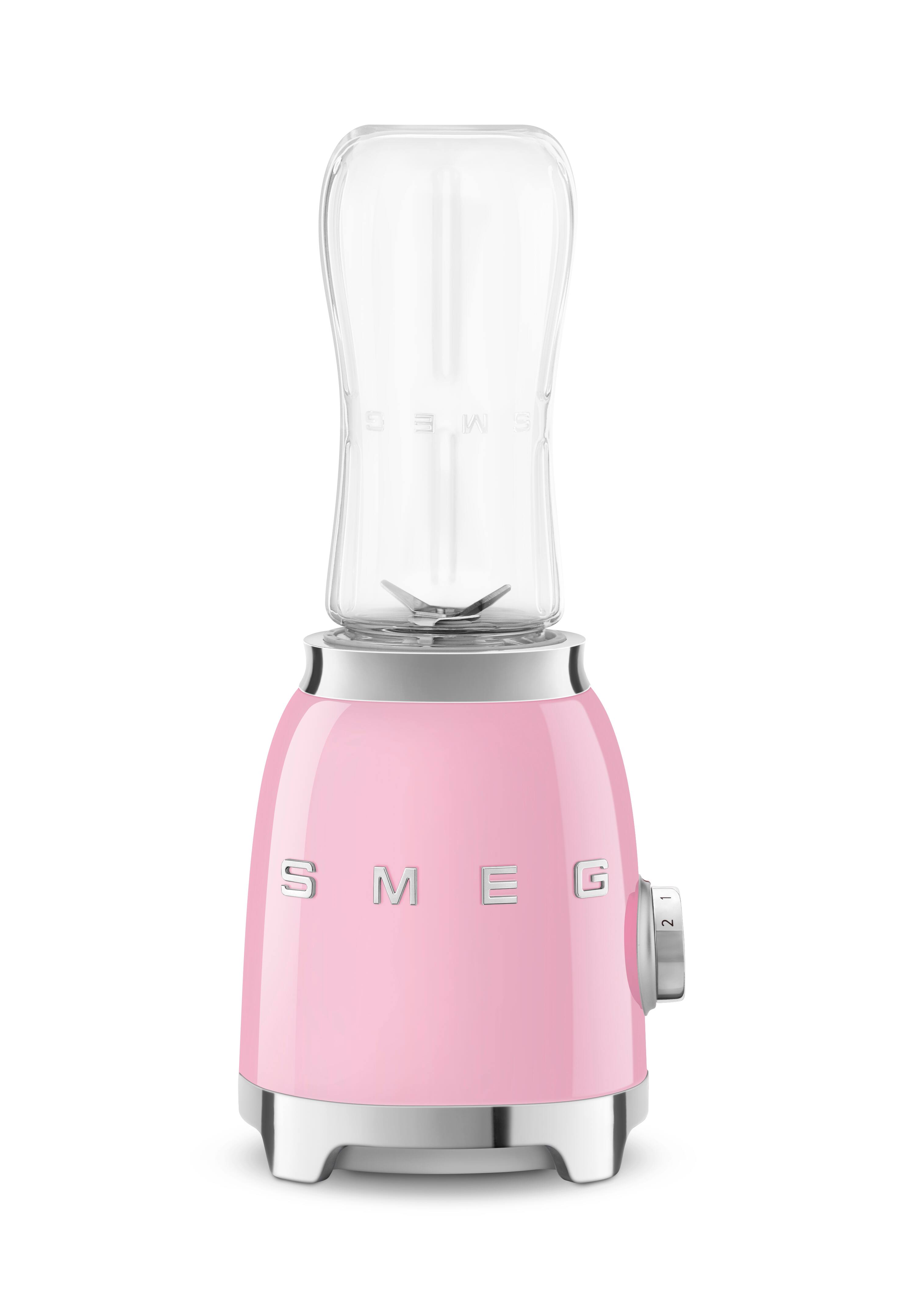 Front. SMEG - SMEG PBF01 Personal 2-Speed Single-Serve Blender, 20 oz - Pink.