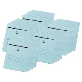 Pacon - Examination Blue Book, 12 Pages, 3/8 in ruled, 7" x 8-1/2", 50 Books
