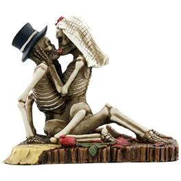 Pacific Trading - Skeleton Couple Love Never Dies Dia de los Muertos Day of the Dead Figurine - Multicolor