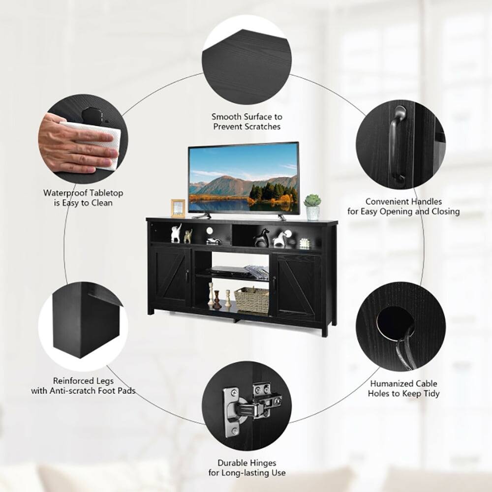 Smooth Surface to Prevent Scratches  
Waterproof Tabletop is Easy to Clean  
Convenient Handles for Easy Opening and Closing  
Reinforced Legs with Anti-scratch Foot Pads  
Humanized Cable Holes to Keep Tidy  
Durable Hinges for Long-lasting Use