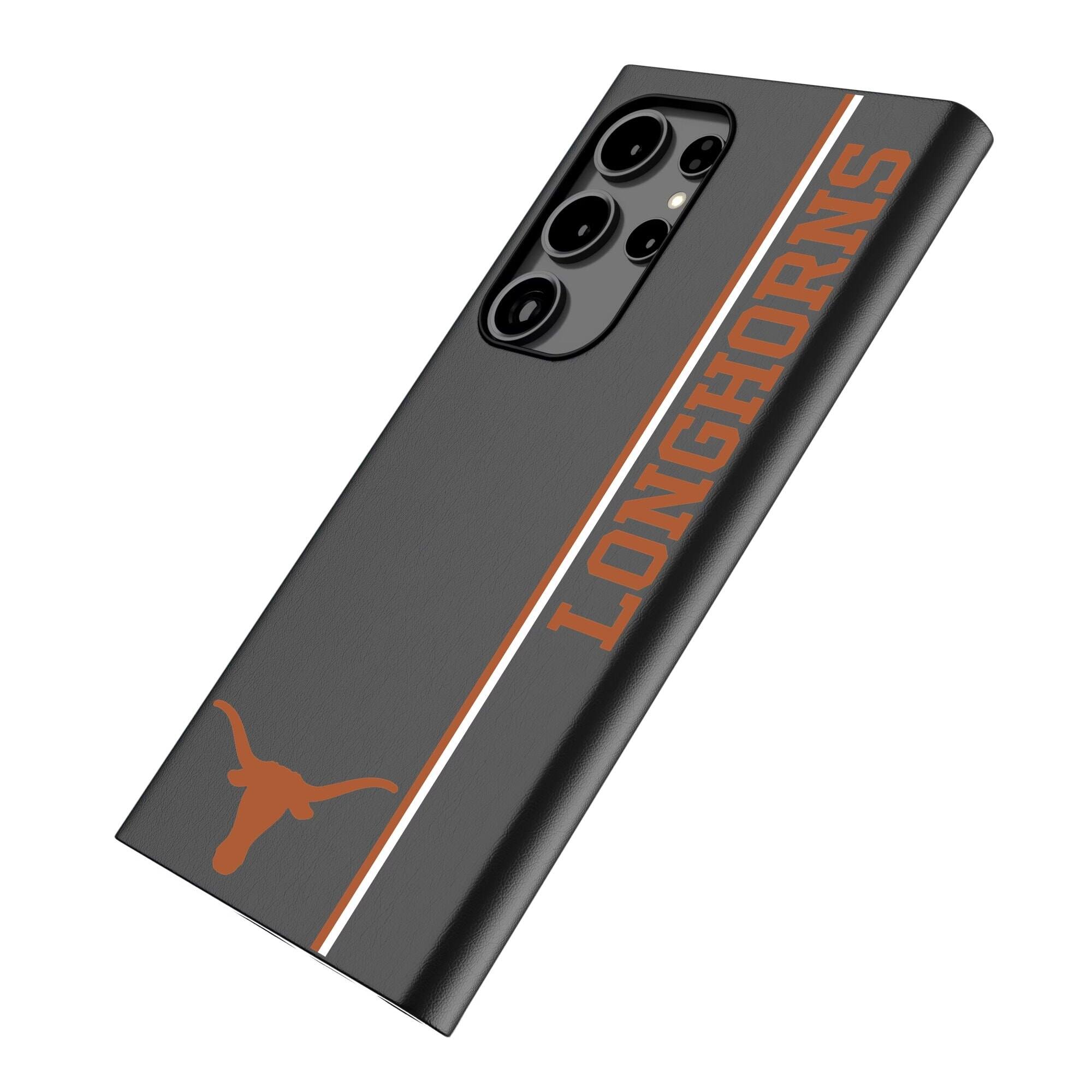 Alt View 1. Keyscaper - Texas Longhorns Galaxy Magnetic Bump Case - S25 - Black.
