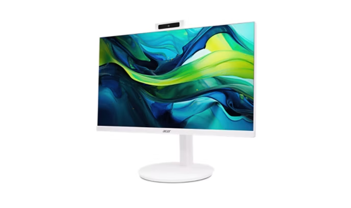 Back. Acer - Aspire C27-2G-UR13 27" All-in-One Desktop FHD IPS LED AMD Ryzen 7 5700U 16GB 1TB SSD.