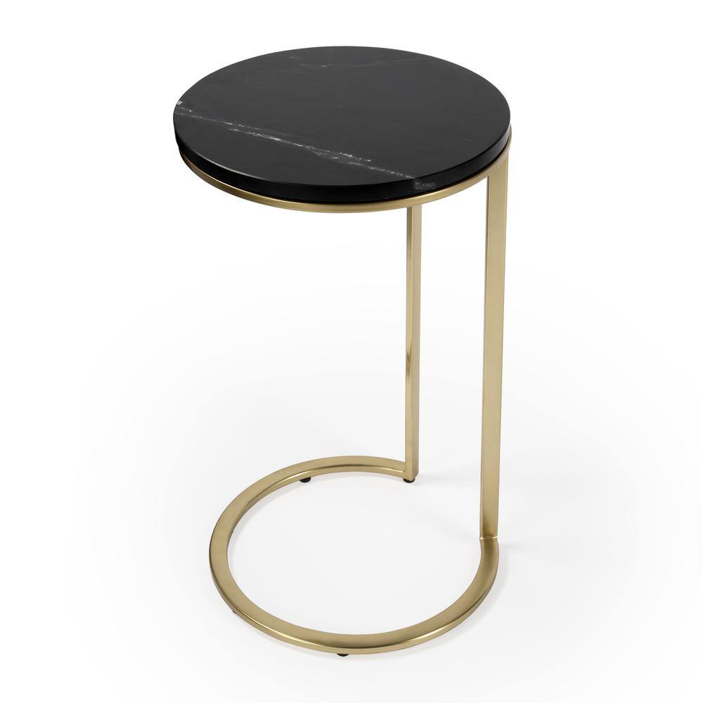 Alt View 4. Butler Specialty - Shounderia Marble Side Table - Black.