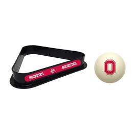 Imperial - Ohio State Buckeyes Cue Ball & Rack Set - White