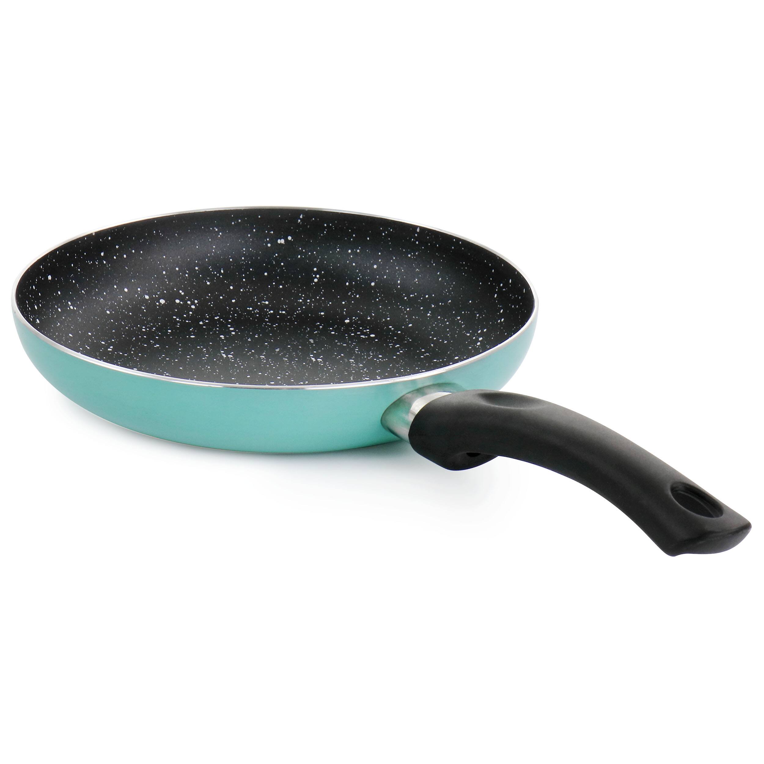 Alt View 1. Oster - Oster Luneta 8 Inch Aluminum Nonstick Frying Pan in Turquoise - Turquoise.