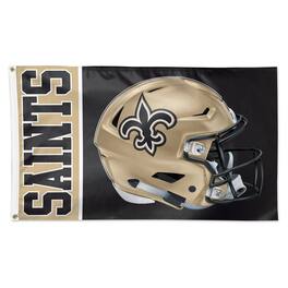 WinCraft - New Orleans Saints 3' x 5' Helmet Deluxe Single-Sided Flag - Multicolor