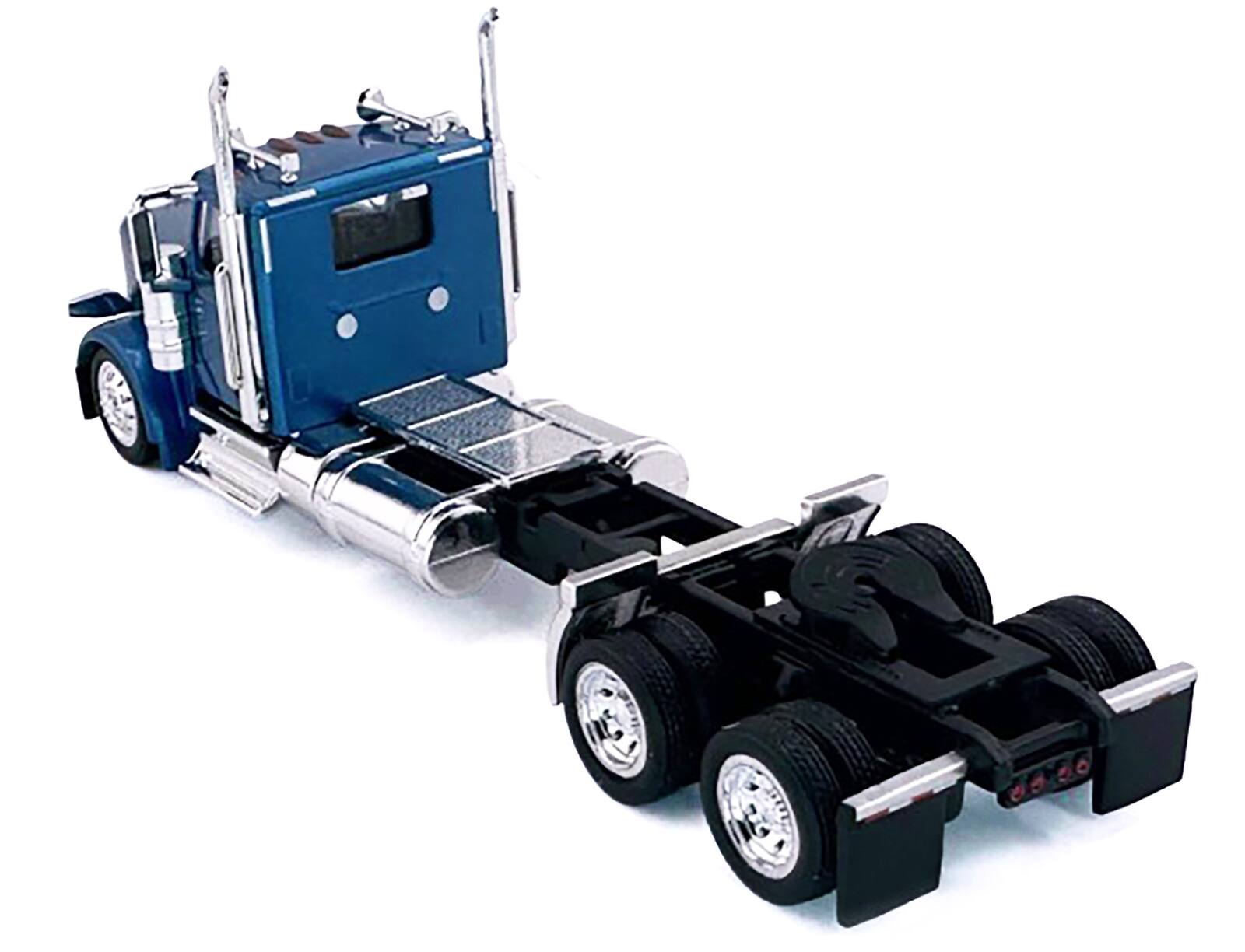 Alt View 2. HO Logistics Replicas - Peterbilt 589 2-Axel Day Cab Blue Metallic 1/87 (HO) Scale Plastic Model Car by HO Logistics.