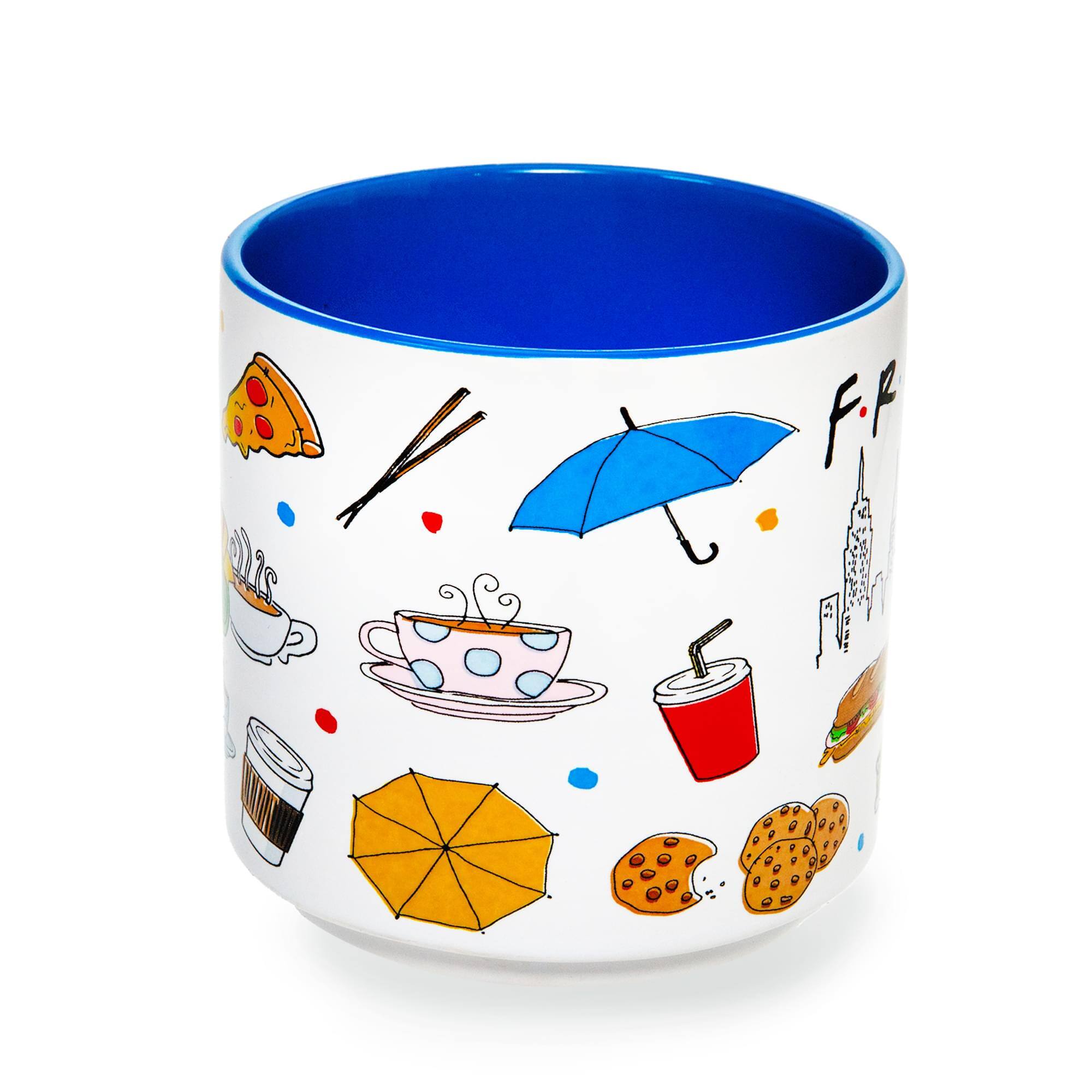 Alt View 1. Silver Buffalo - Friends Icons Ceramic Mug | Holds 13 Ounces - Blue.