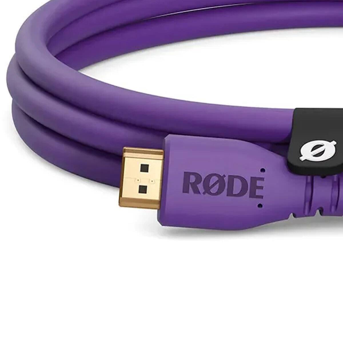 Alt View 3. RODE - Rode Premium High Speed HDMI Cable with Ethernet - Purple, 5'.