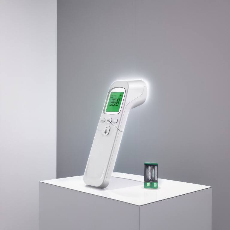 Alt View 2. COWIN - Digital Forehead Thermometer for Adults & Kids 2 in 1 Mode with Fever Alarm & Silent Mode - White.