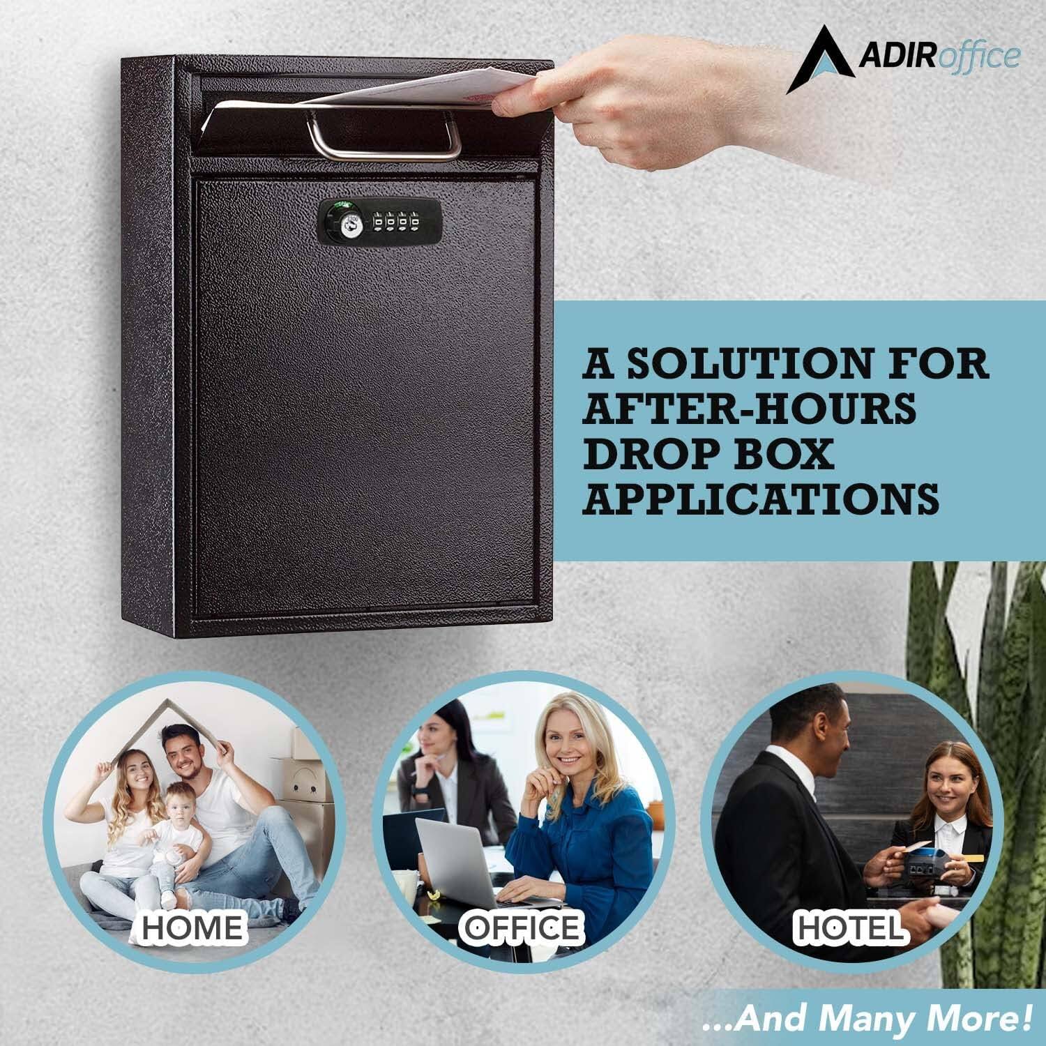 ADIRoffice ADIR 0000 - A SOLUTION FOR AFTER-HOURS DROP BOX APPLICATIONS HOME OFFICE HOTEL ...And Many More!