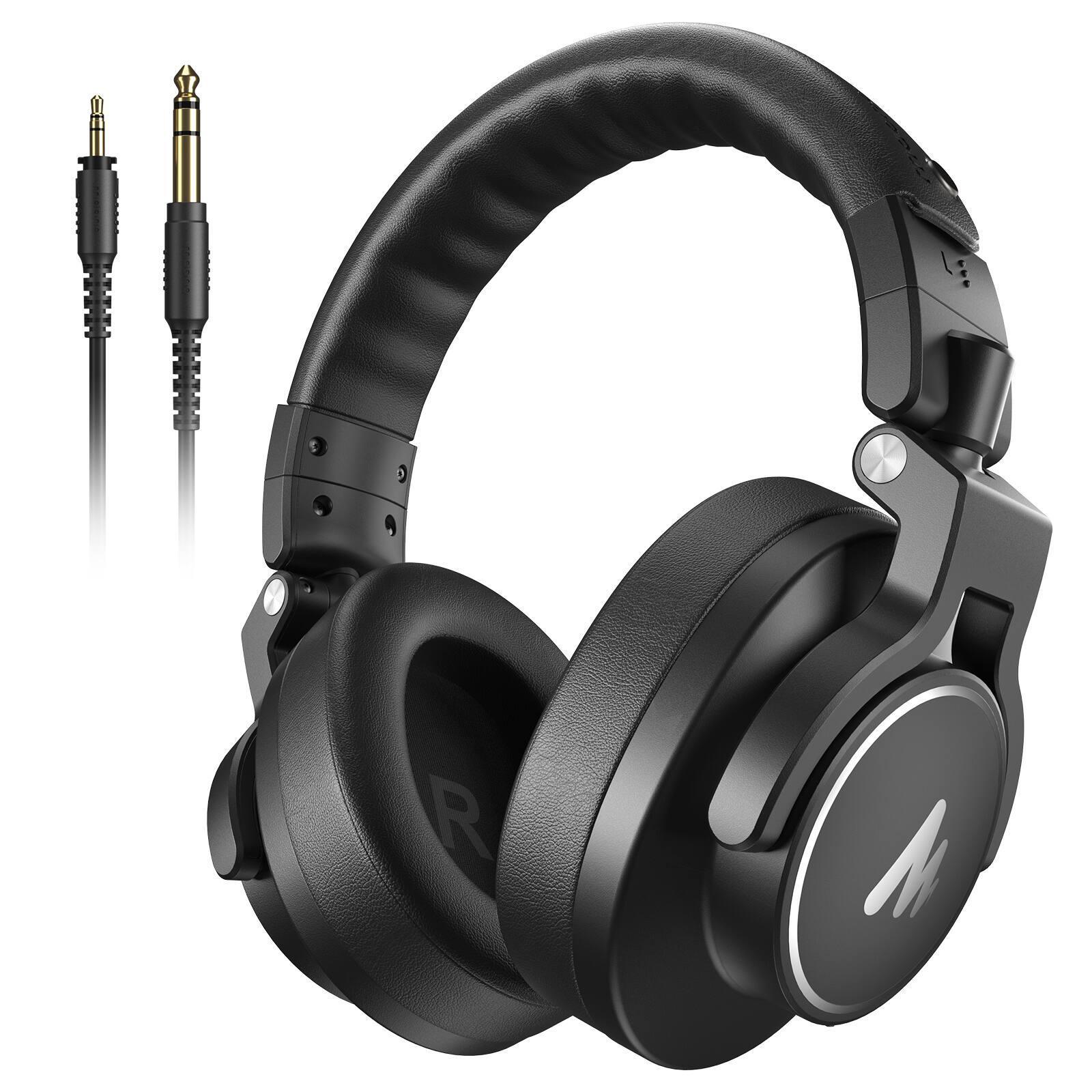 Front. Maono - MAONO MH700 Monitor Headphone - Black.