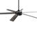 Alt View 3. Vaczon - 60" Modern Black 3CCT Integrated LED Smart Ceiling Fan with Light and APP - Black.