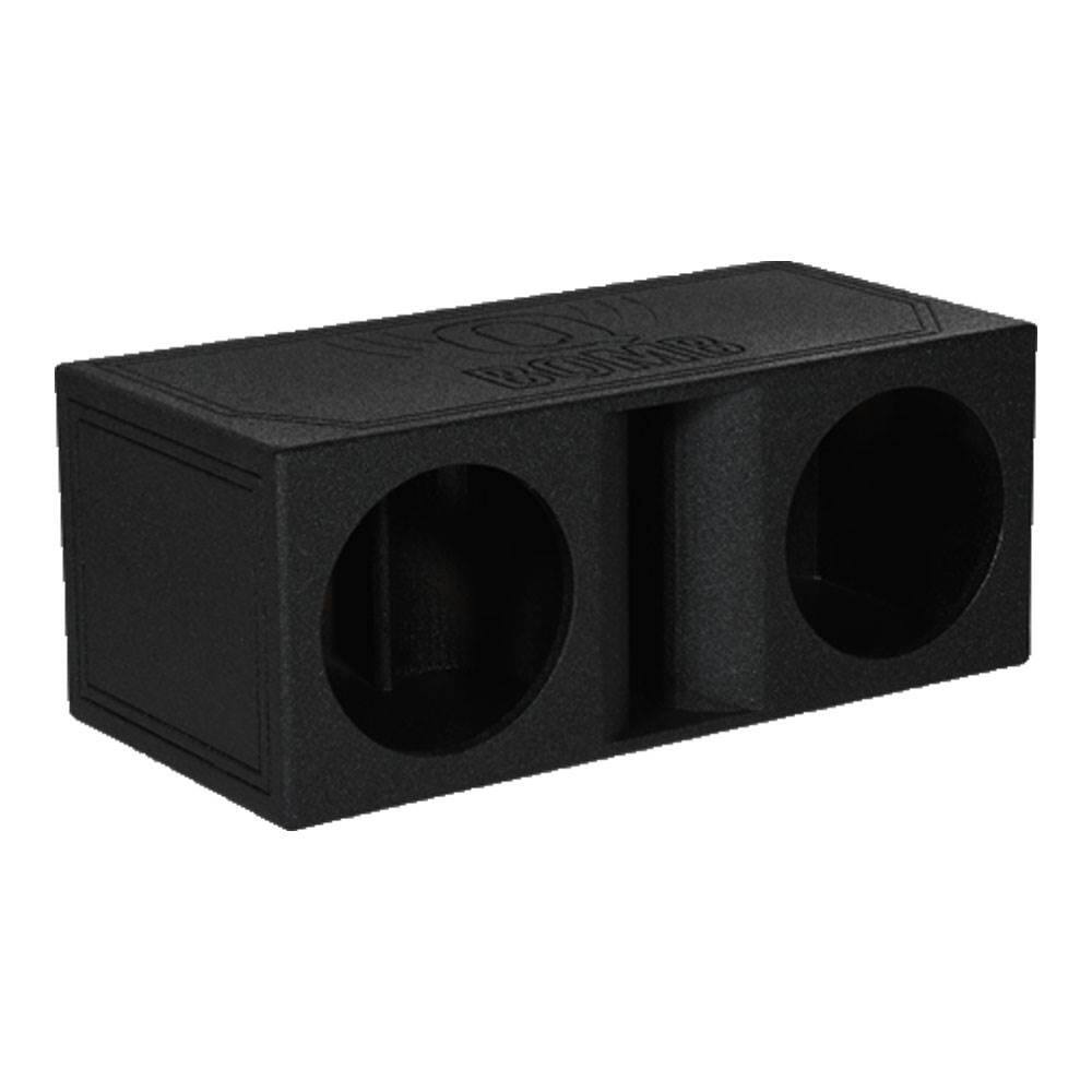 Alt View 1. QPower - QPower QBomb Dual Vented Horn Ported Subwoofer Box Finished with Bed Liner.
