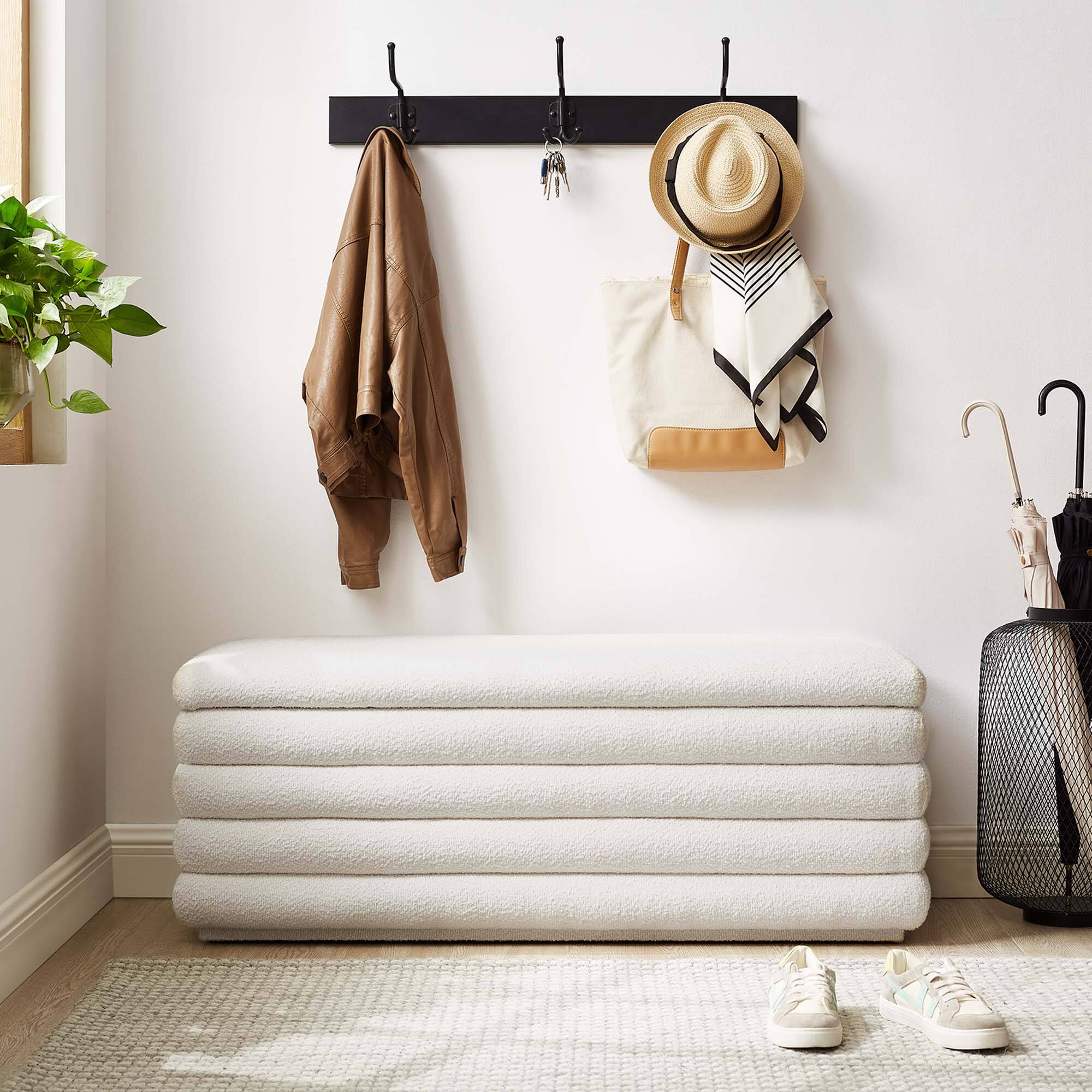 Alt View 6. Modway - Mezzo Boucle Upholstered Storage Bench by Modway - Green.