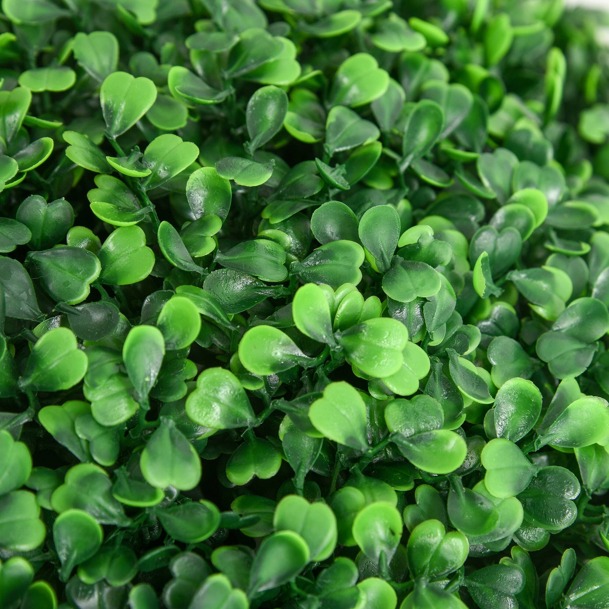 Alt View 8. Homcom - Artificial Boxwood Topiary Ball Set of 2 15.7 Inch Faux Plant, UV-Protected Anti-Fading Fake Plants - Green.