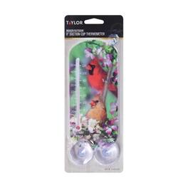 Taylor - Bird Design Tube Thermometer Plastic Multicolored 8 in.