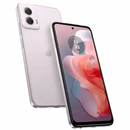 Front. Motorola - Motorola Mobility moto g power (2024) 128 GB Smartphone - 6.7" LCD Full HD Plus 2400 x 1080 - Octa-core (Cortex - Pale Lilac.