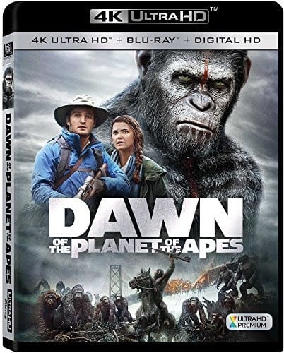 Front. Dawn of the Planet of the Apes   - 4K Blu-Ray.