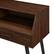 Alt View 32. Walker Edison - Contemporary 2-Drawer Entry Table with Glass Shelves - Dark Walnut/Black.