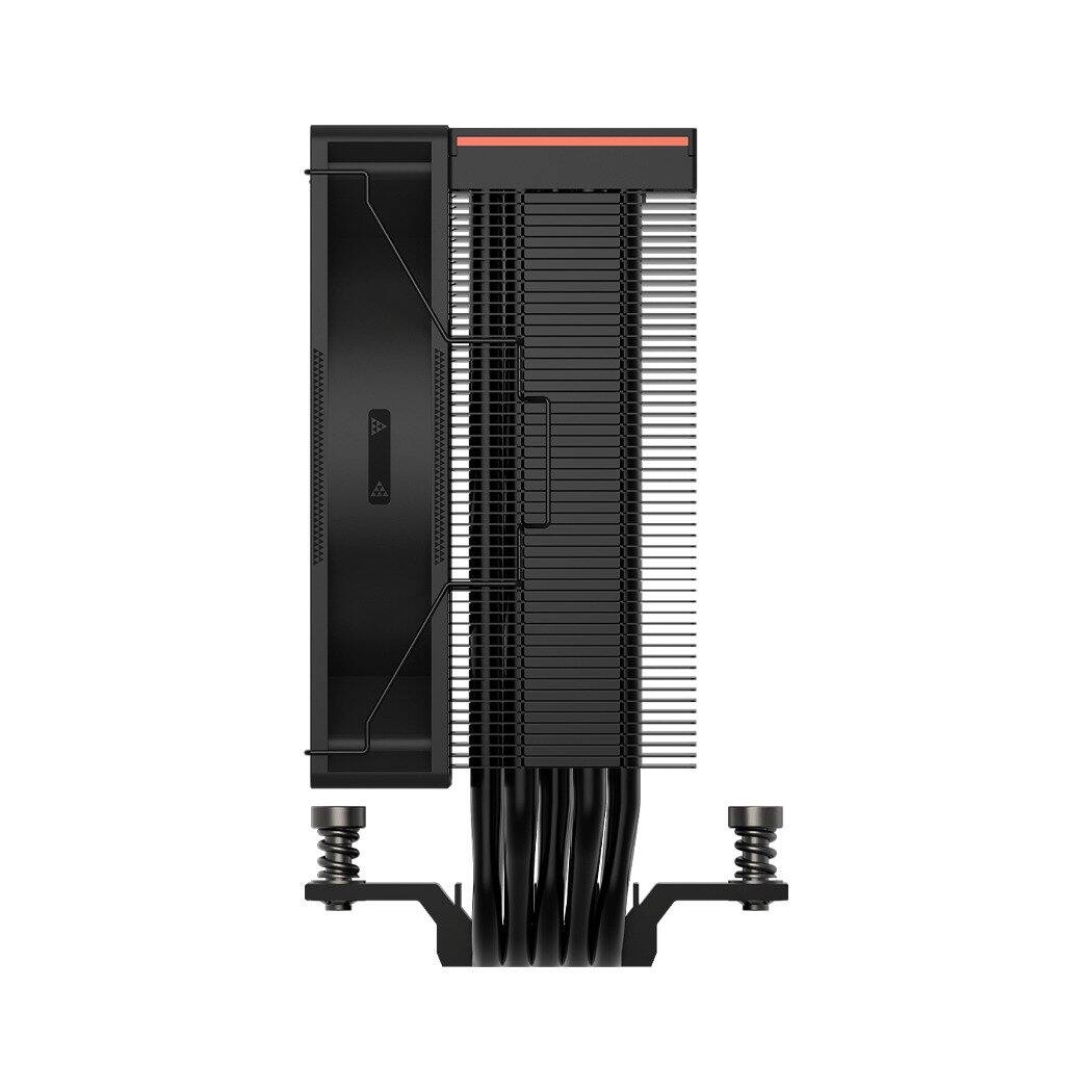 Back. PCCOOLER - RT500 Digital ARGB 5-Heatpipe Tower Air Cooler with Smart Digital Monitor - Black.
