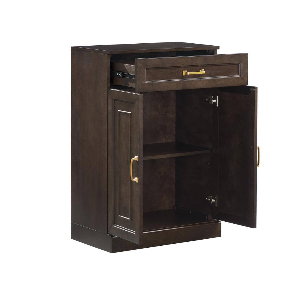 Back. Crosley Furniture - Stanton Kitchen Storage Cabinet - Coffee.