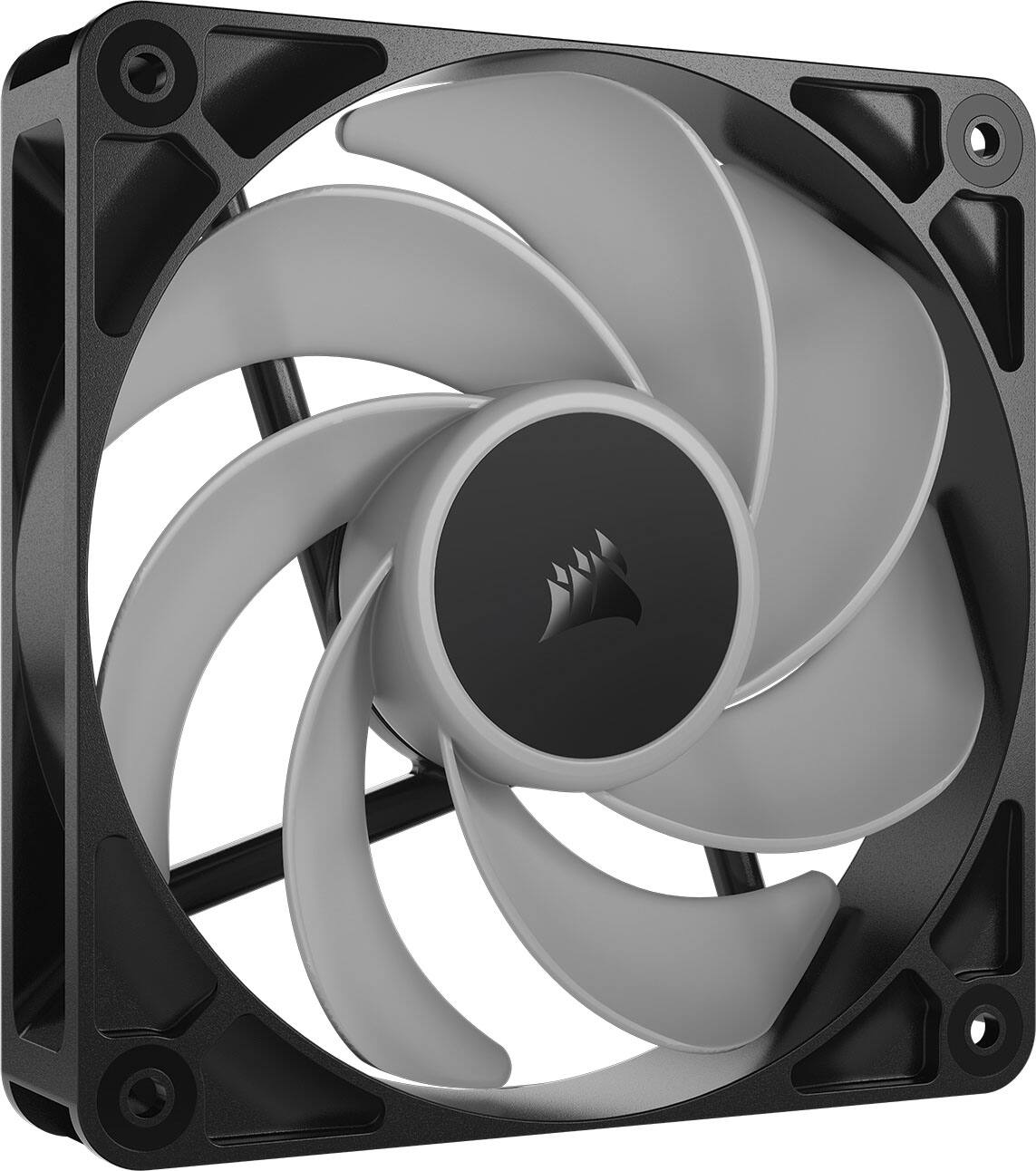 Alt View 14. CORSAIR - RS120-R ARGB 120mm PWM Fans (3-pack) - Black.