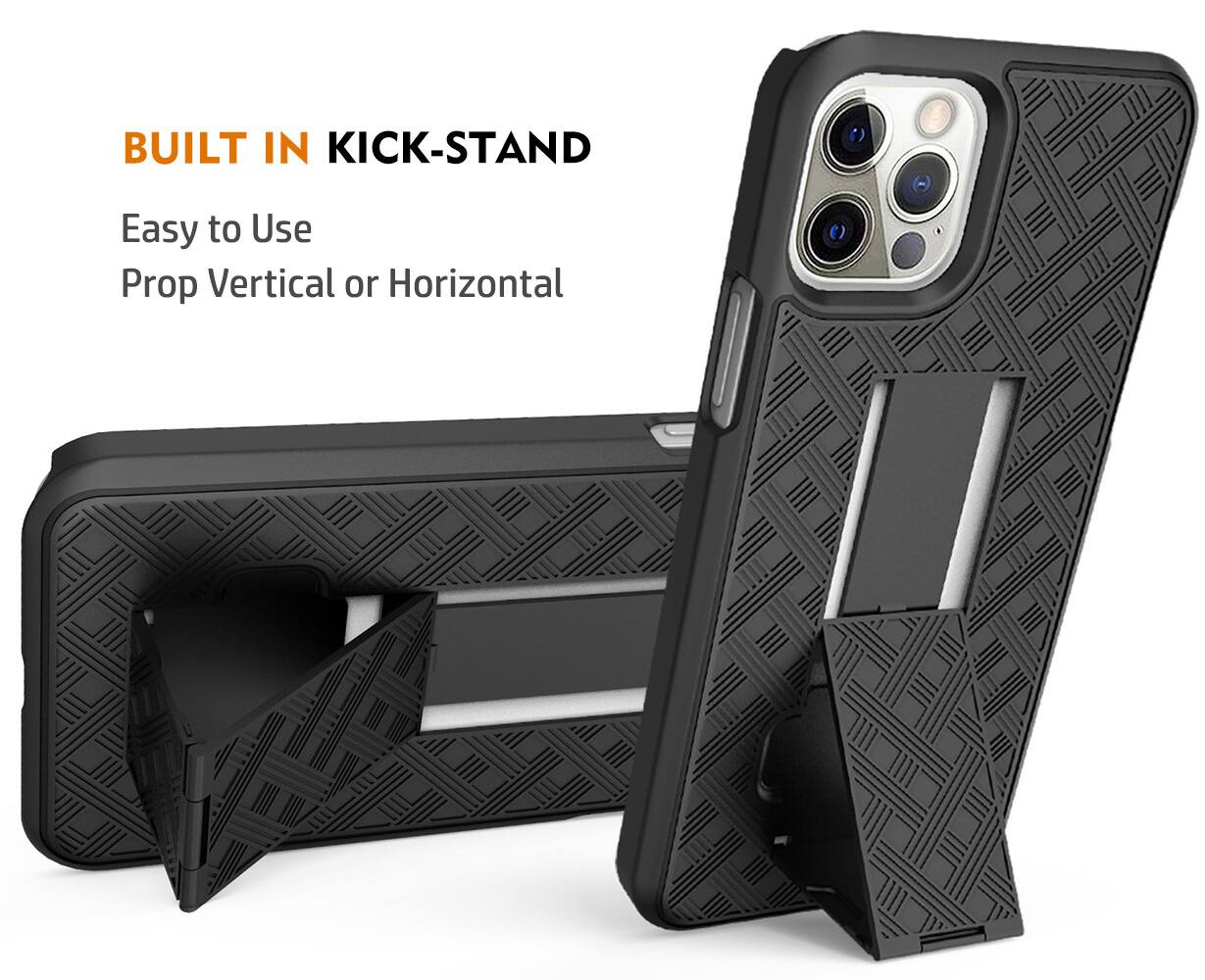 BUILT IN KICK-STAND  
Easy to Use  
Prop Vertical or Horizontal