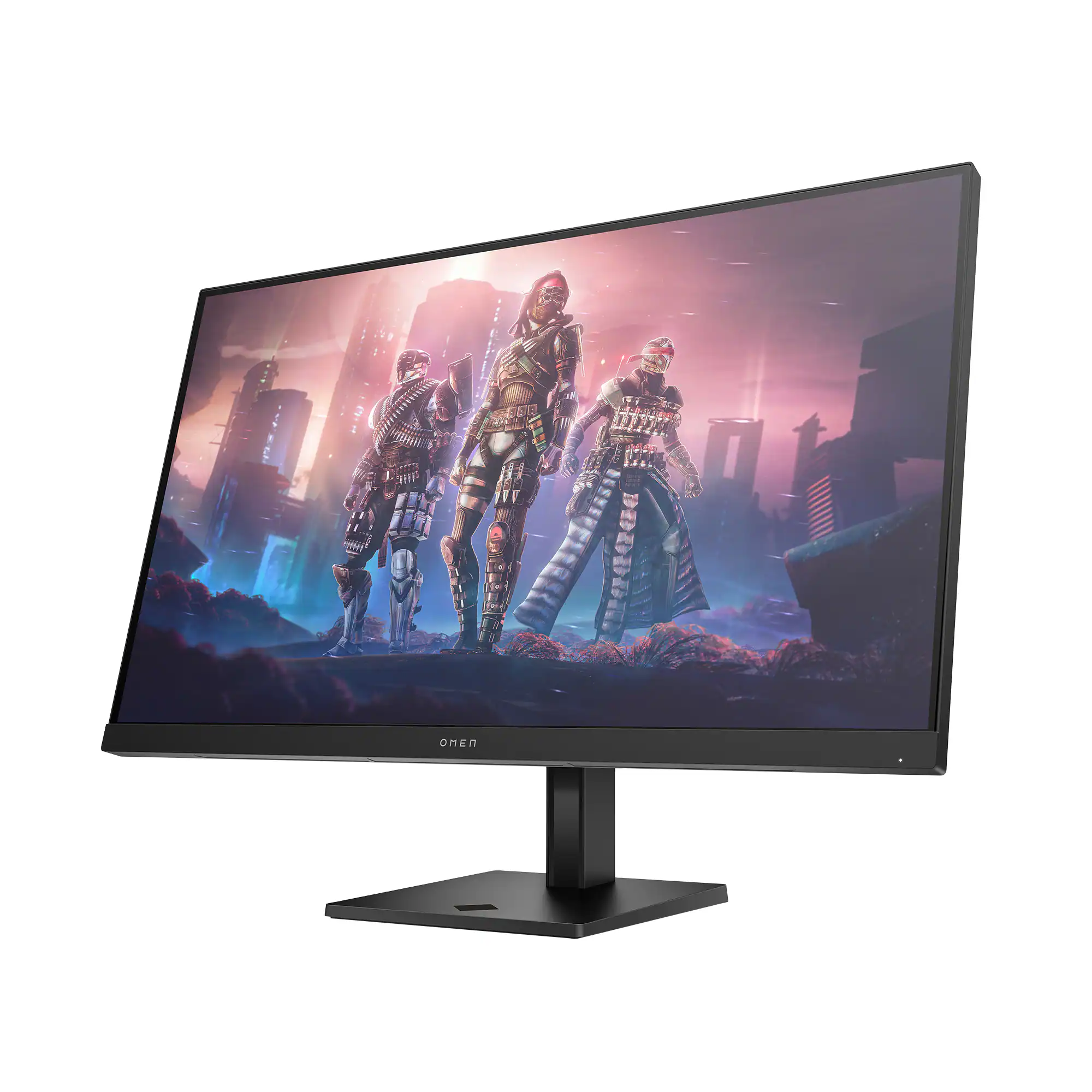 Left. HP OMEN - 31.5" IPS LED QHD 165Hz FreeSync Gaming Monitor with HDR (HDMI, DisplayPort) - Black.