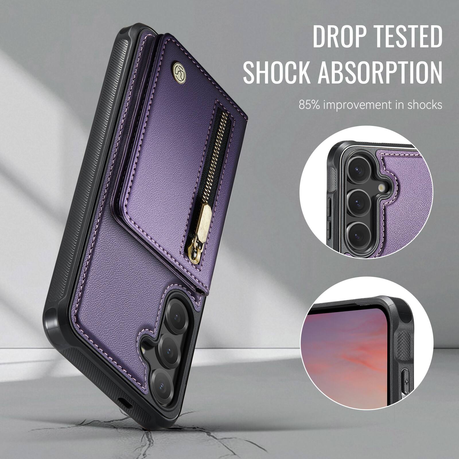 DROP TESTED  
SHOCK ABSORPTION  
85% improvement in shocks