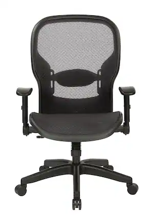 Front. Office Star Products - Air Grid® Managers Chair - Black.