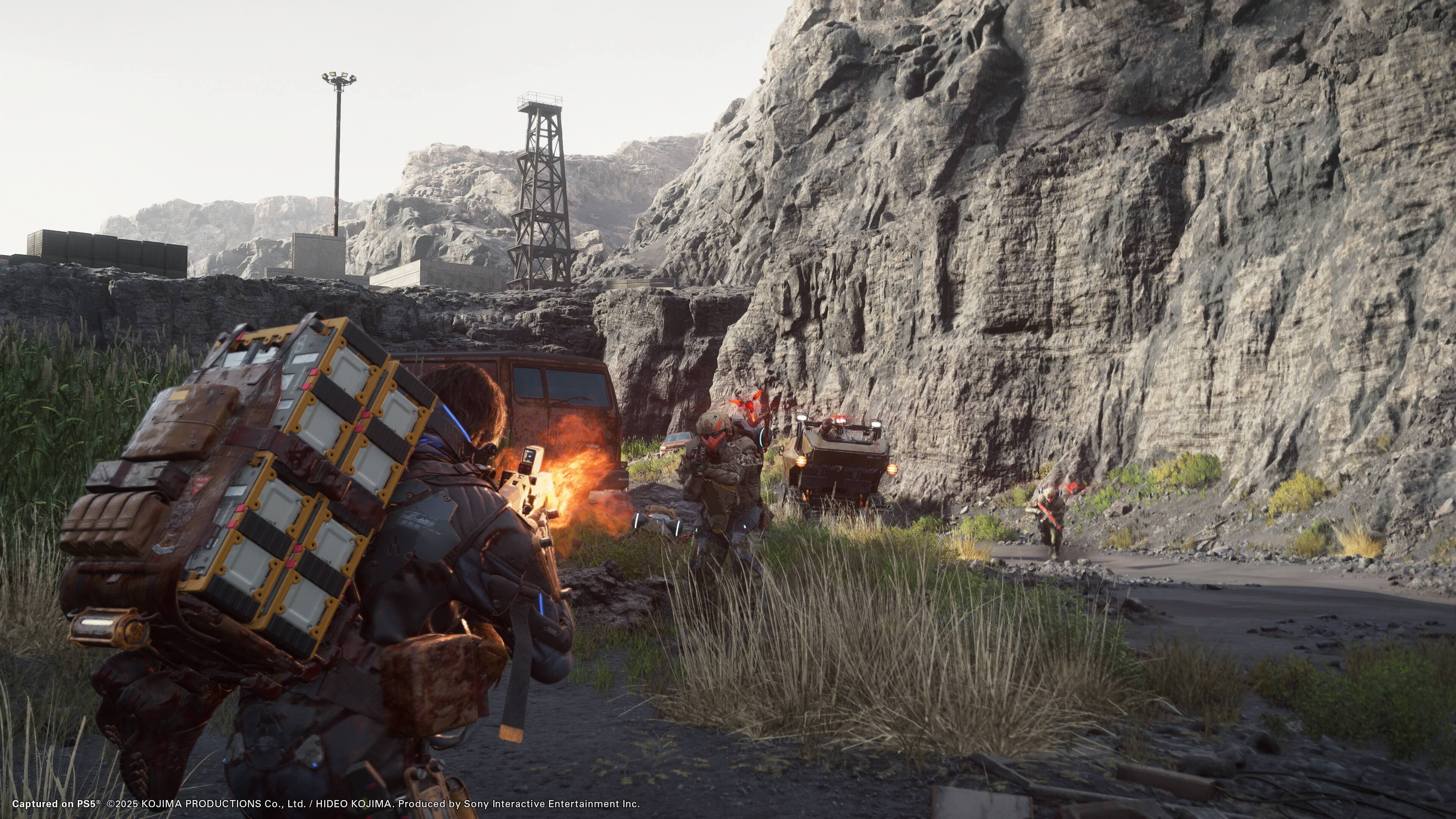 Captured in PS5 02025 by KOJIMA PRODUCTIONS Co., Ltd. Hideo Kojima. Produced by Sony Interactive Entertainment Inc.