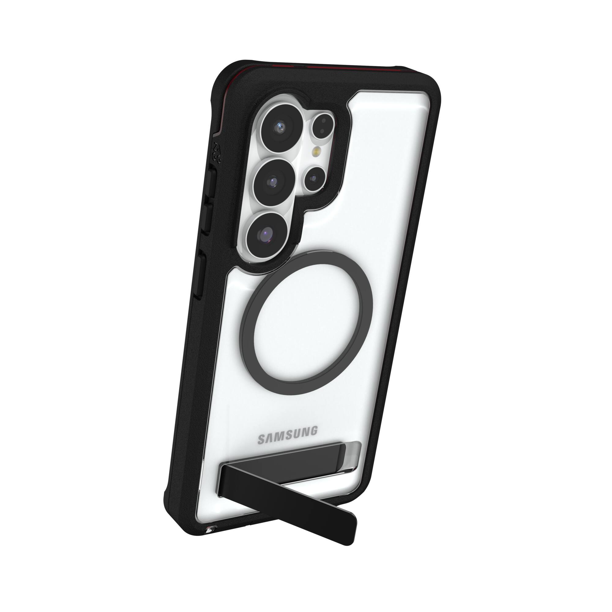 Alt View 13. ZAGG - Rainier Snap with Kickstand for Samsung Galaxy S26 Ultra - Smoke Black.