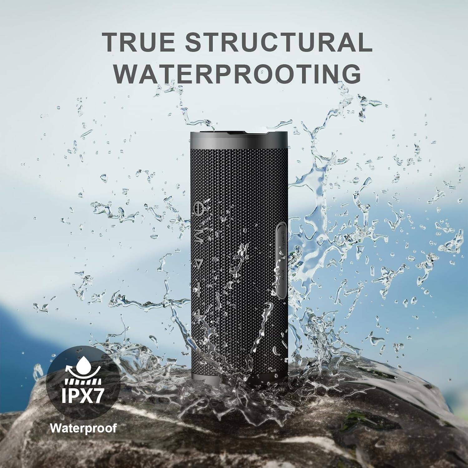 TRUE STRUCTURAL WATERPROOTING
IPX7 Waterproof