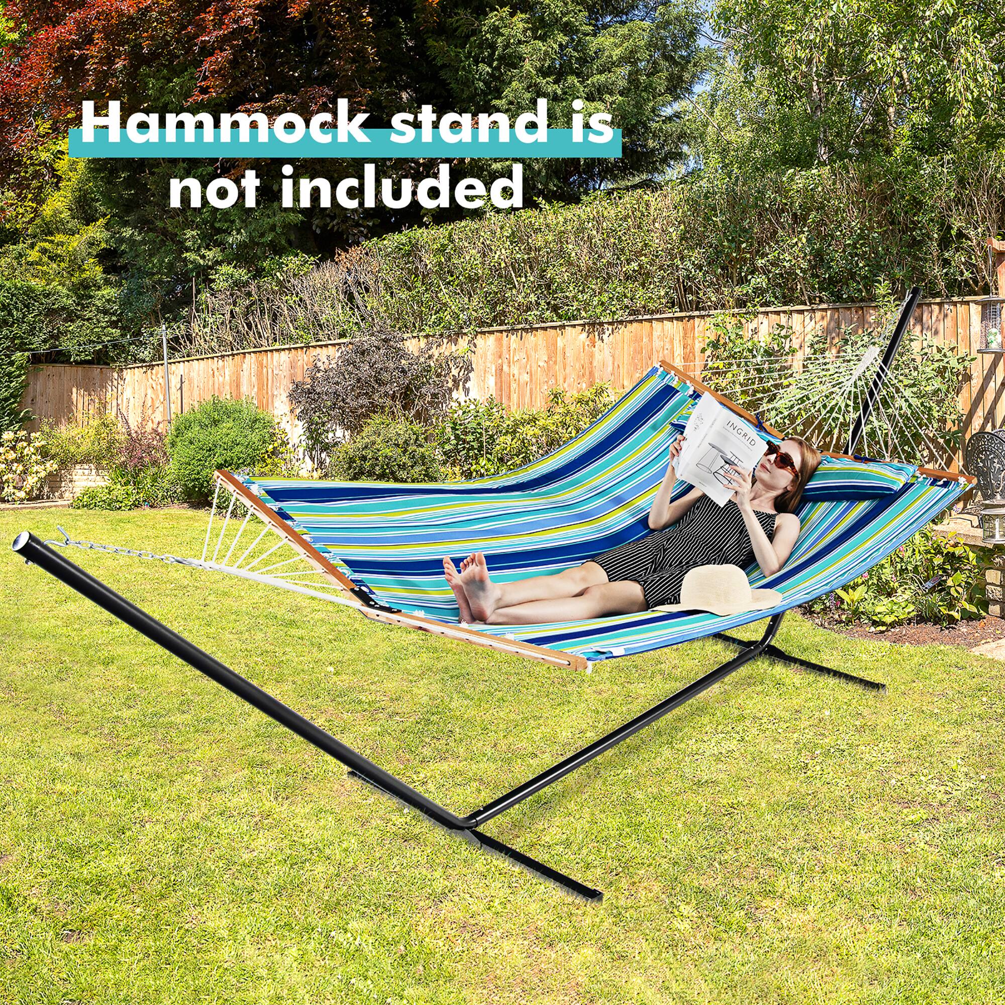 Hammock stand is not included